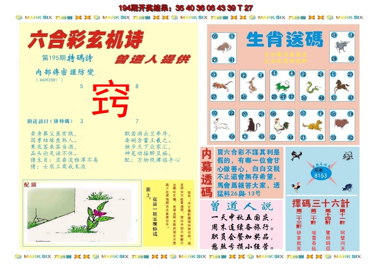 2024195期新曾道人内幕B