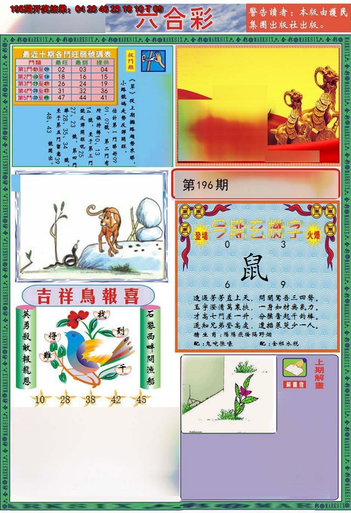 2024196期九龍2011A(推荐)