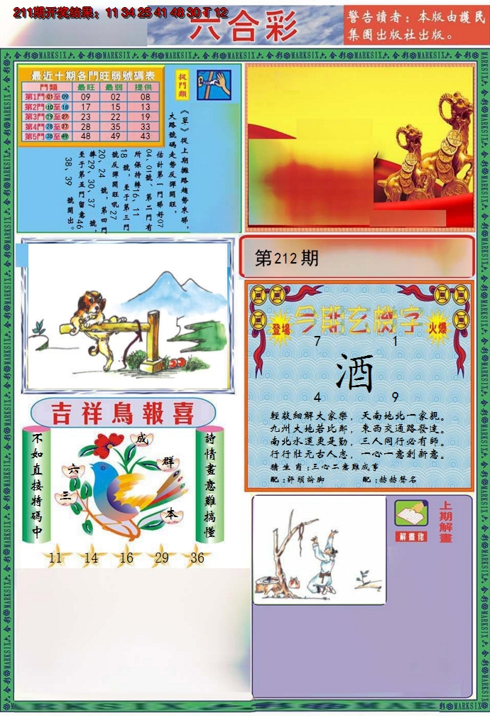 2024212期九龍2011A(推荐)