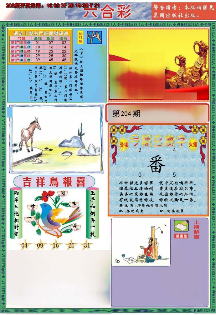 2024204期九龍2011A(推荐)