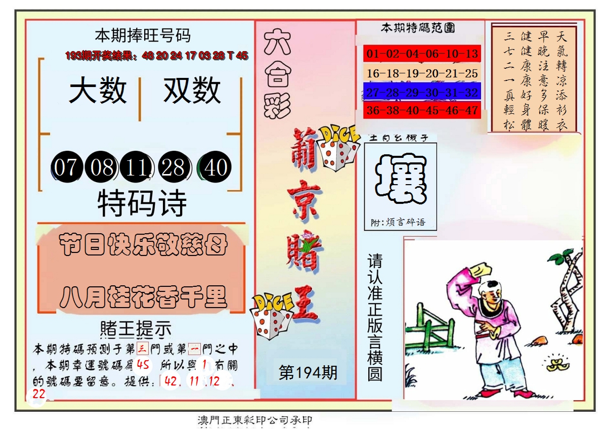 2024194期葡京赌王彩