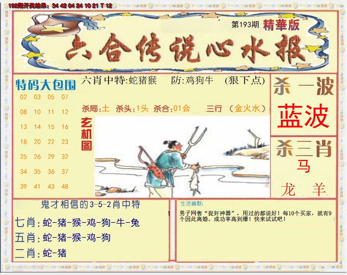 2024193期六合传说(心水版)