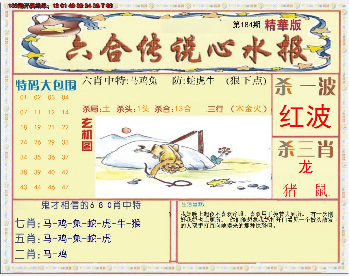 2024184期六合传说(心水版)