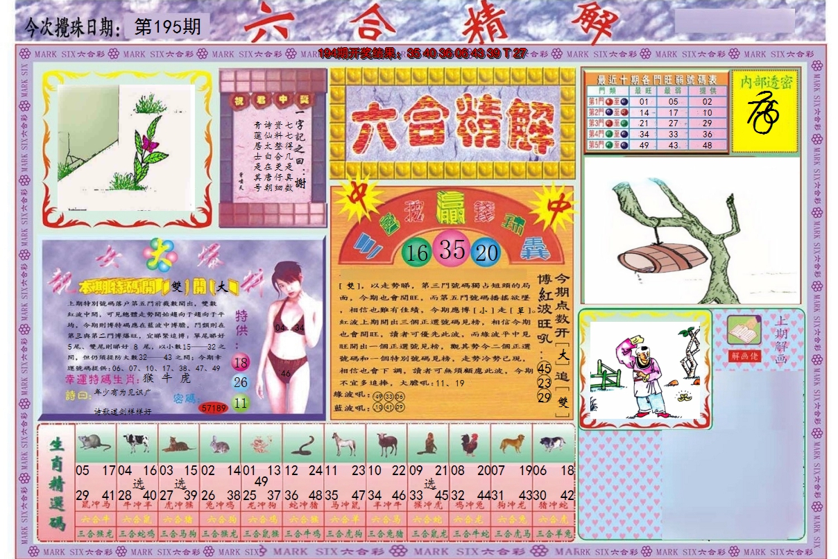 2024195期六合精解A