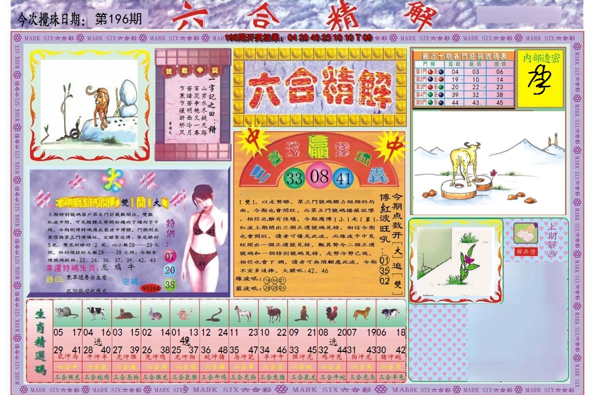 2024196期六合精解A