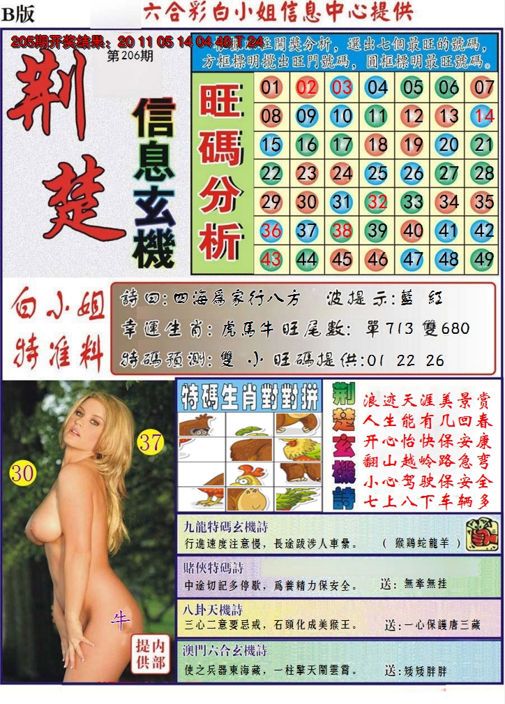 2024206期荆楚信息玄机B