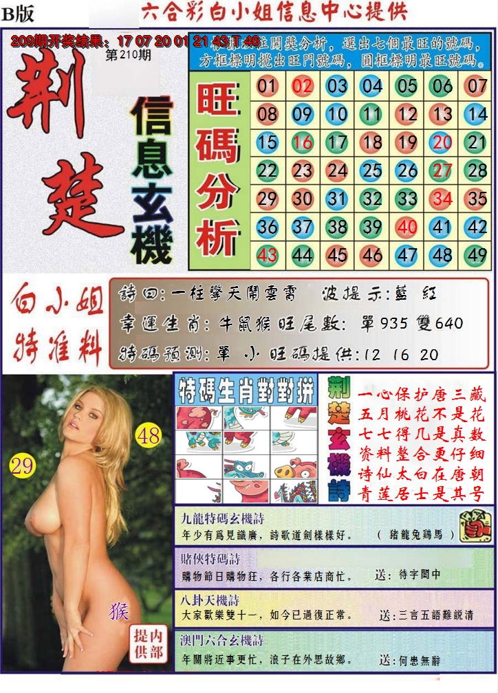 2024210期荆楚信息玄机B