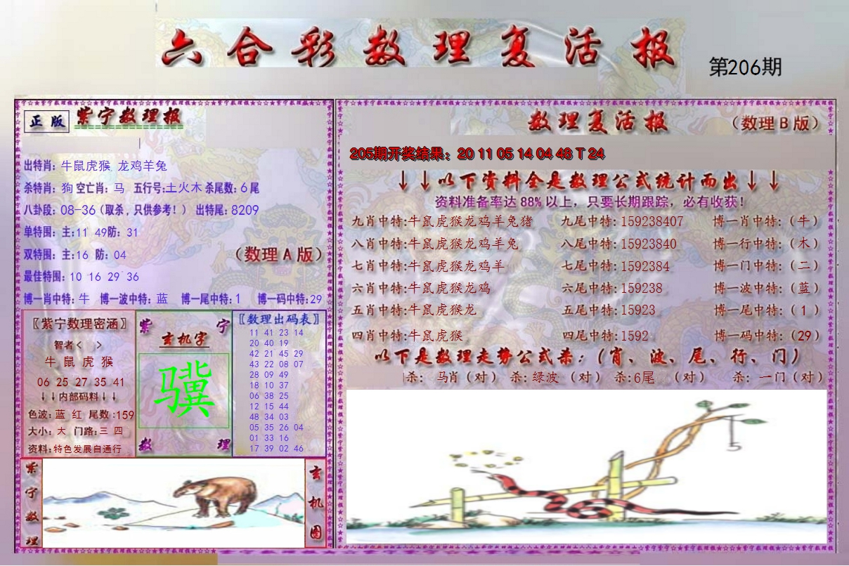2024206期数理复活报