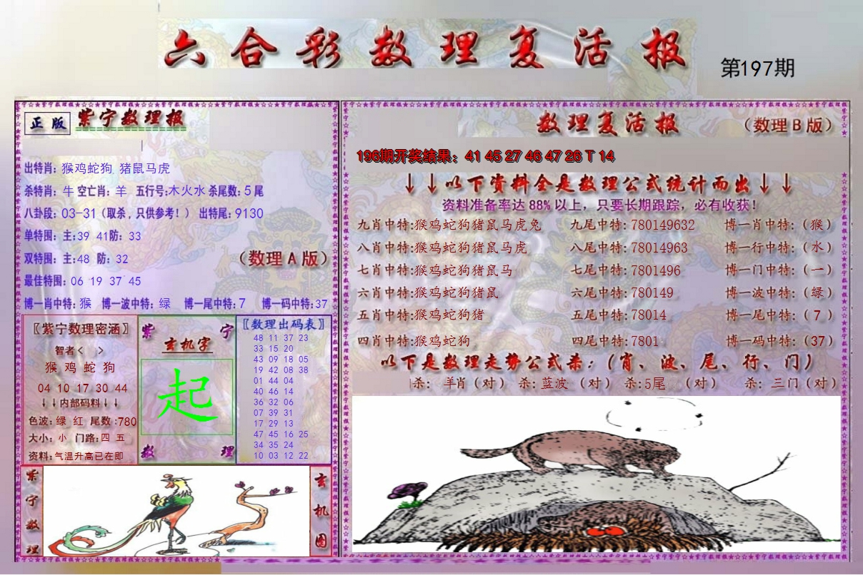 2024197期数理复活报