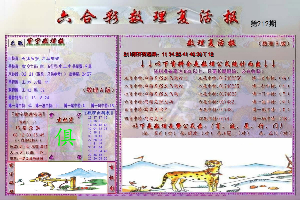 2024212期数理复活报