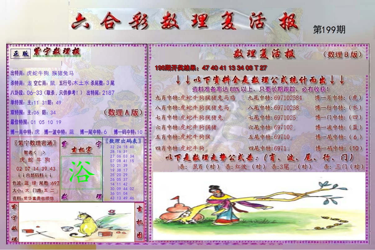2024199期数理复活报