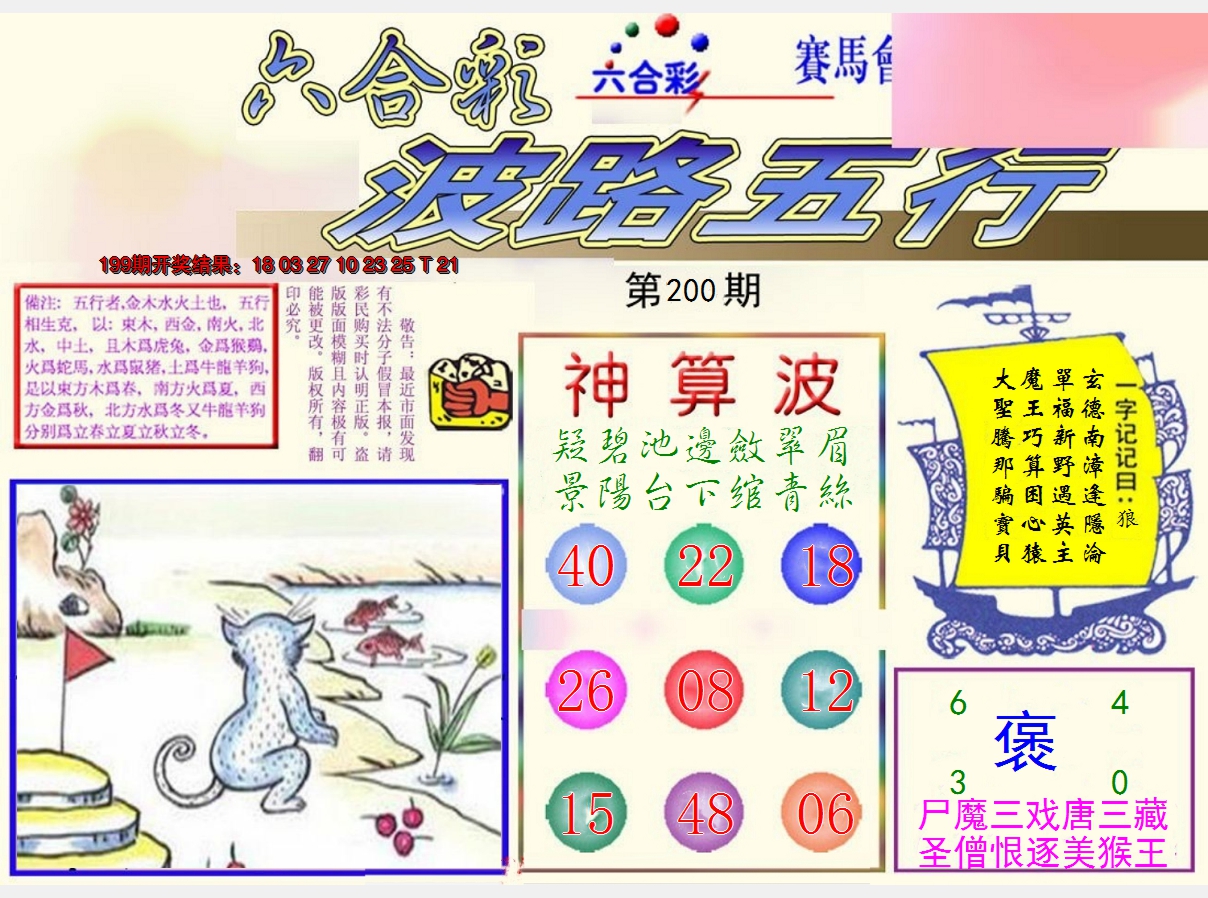2024200期波路五行