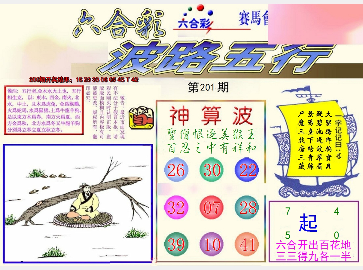 2024201期波路五行
