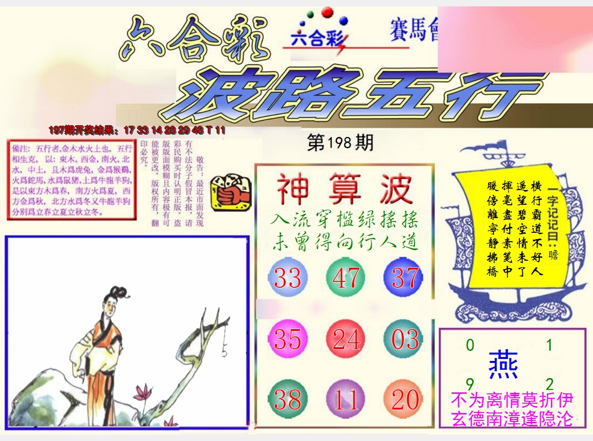 2024198期波路五行