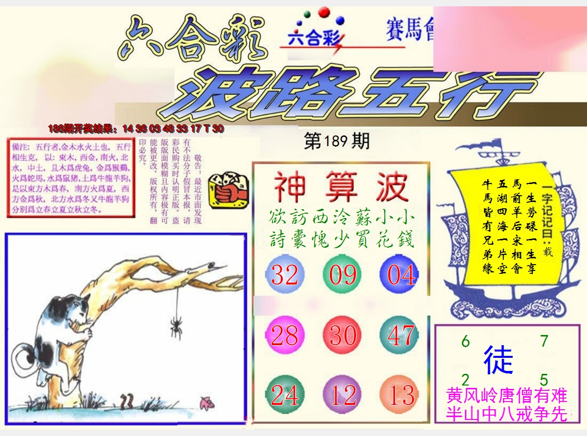 2024189期波路五行