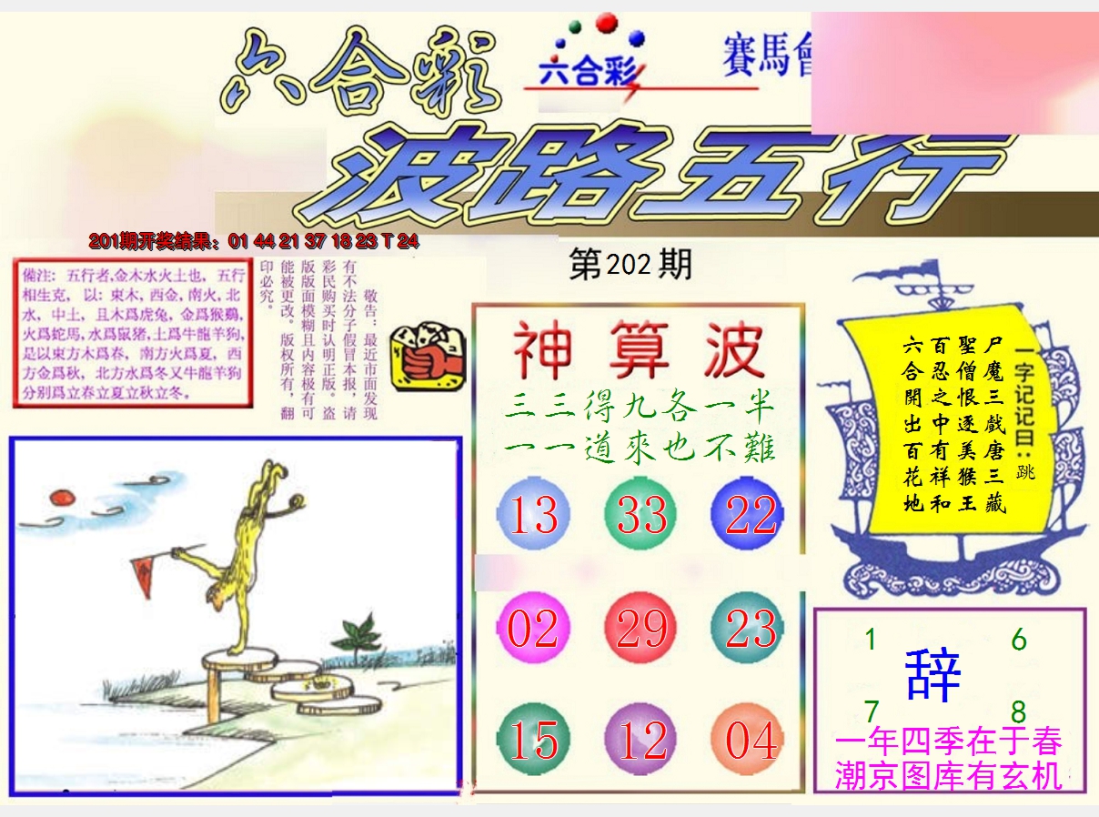 2024202期波路五行