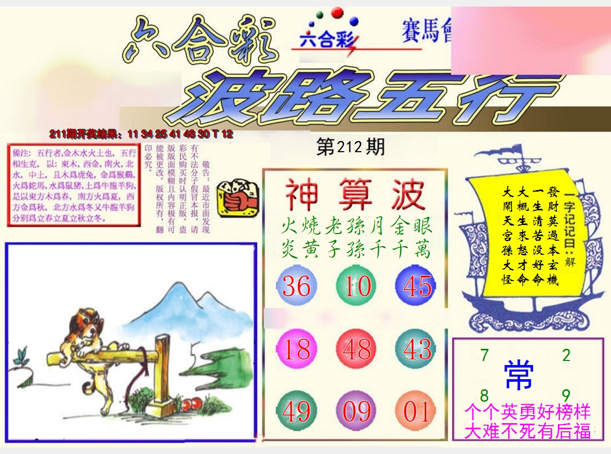2024212期波路五行