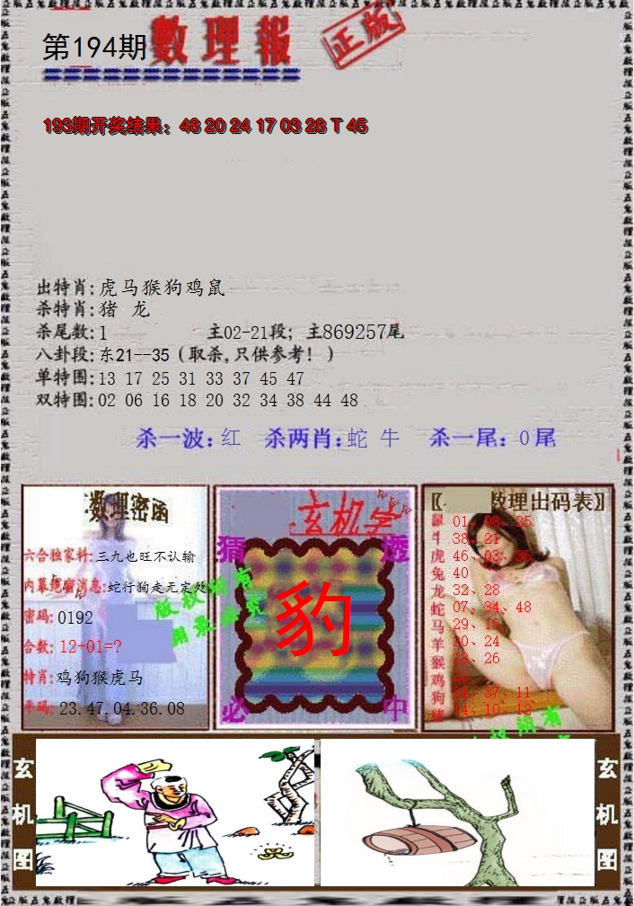 2024194期数理报