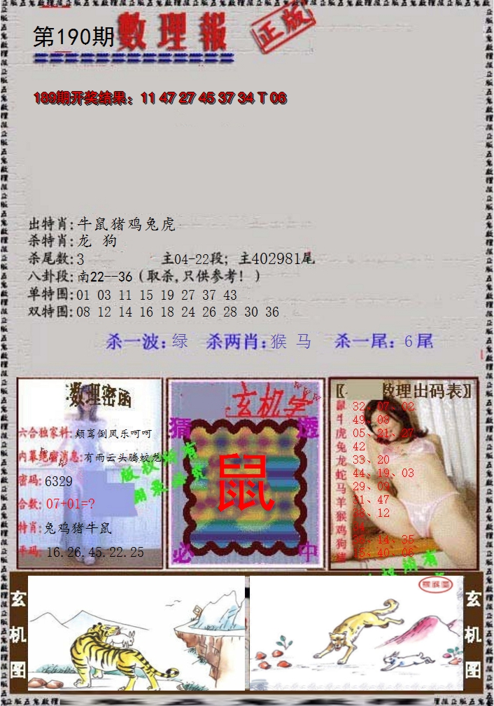 2024190期数理报