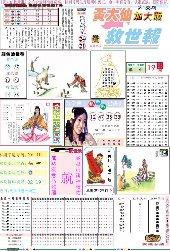 2024188期黄大仙救世A加大版