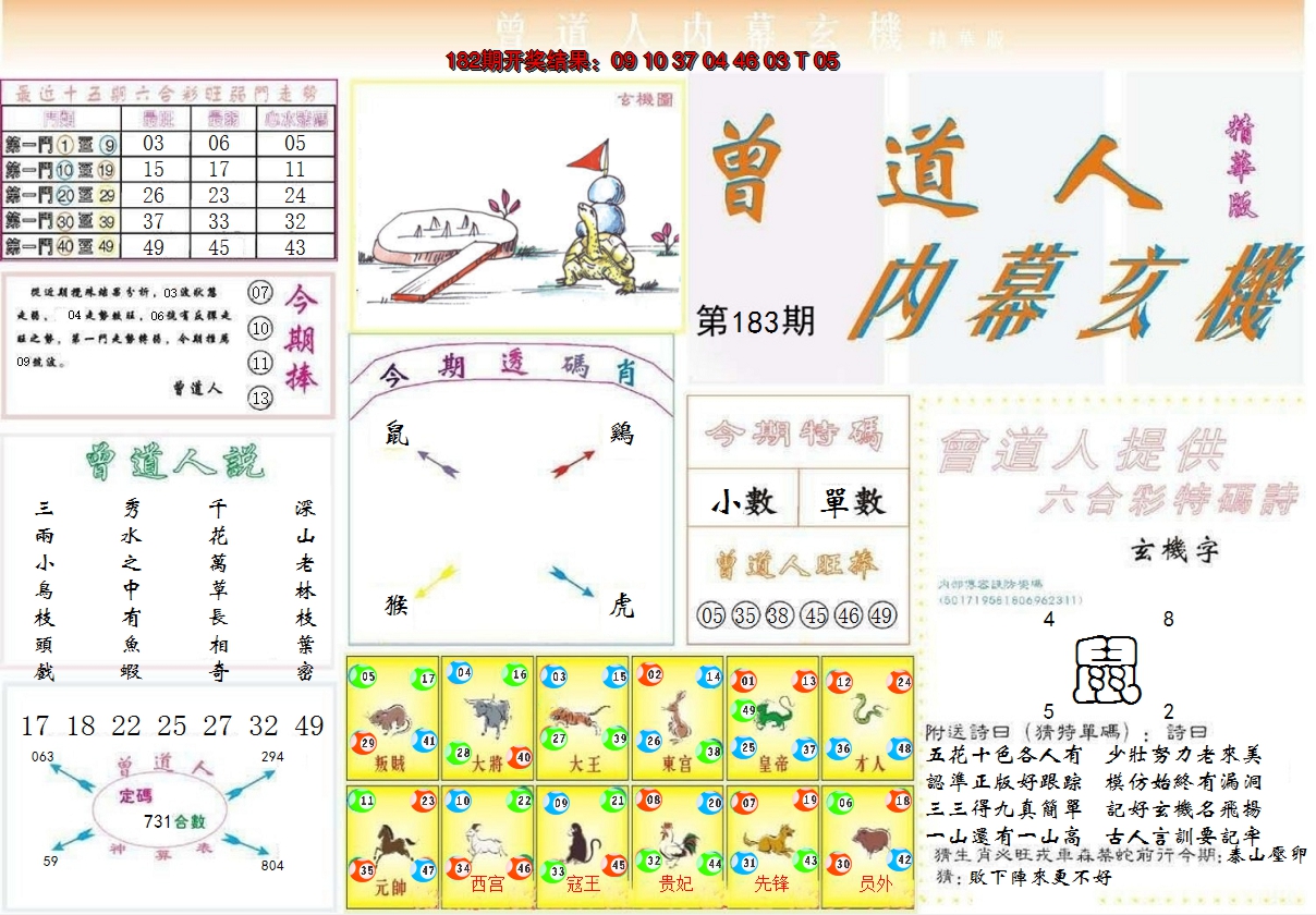 2024183期曾道人内幕精华版