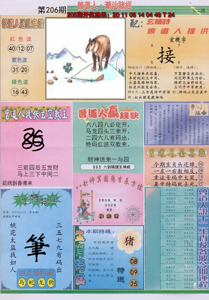 2024206期潮汕赌经B