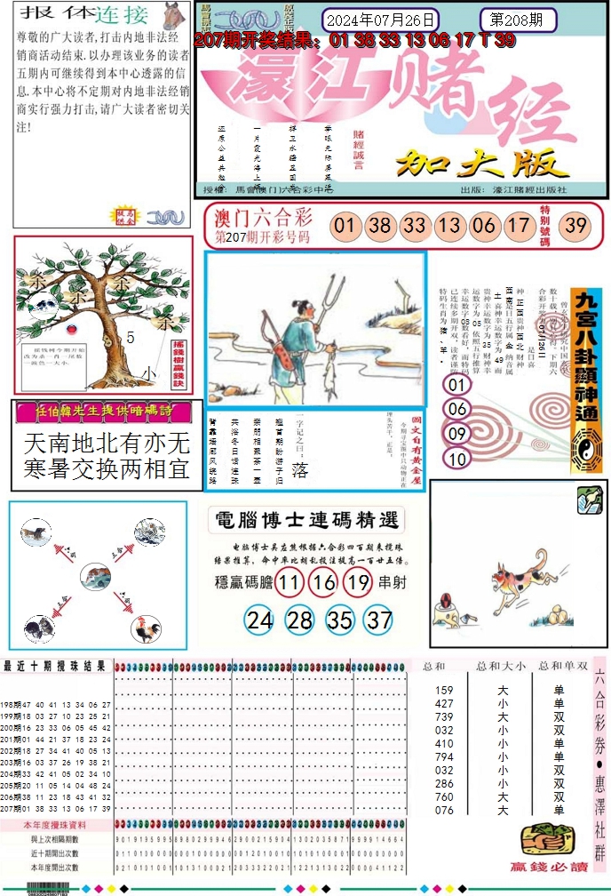 2024208期濠江赌经A加大版