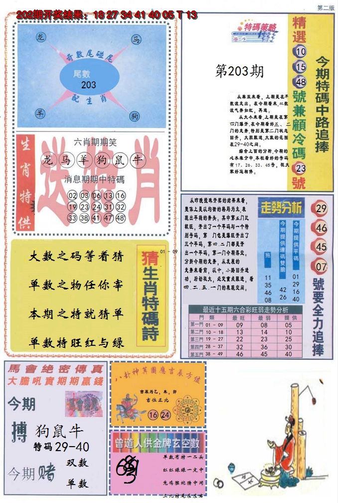 2024203期曾道人内幕消息B