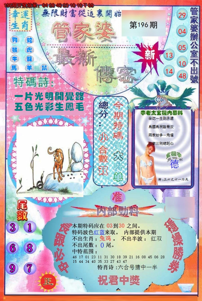 2024196期管家婆新传密
