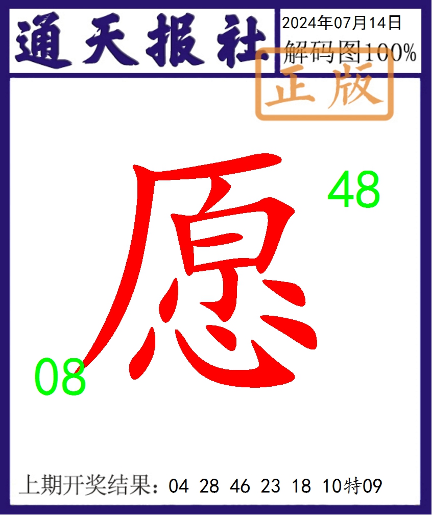 2024196期通天报解码图