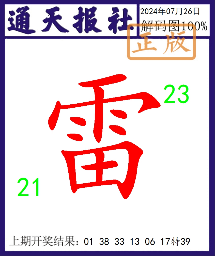 2024208期通天报解码图