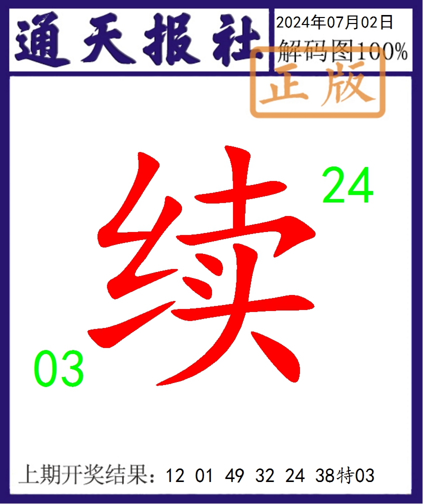 2024184期通天报解码图