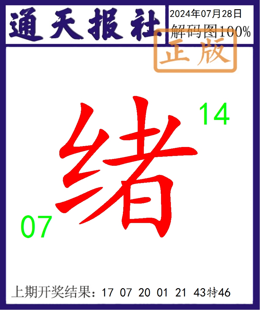 2024210期通天报解码图