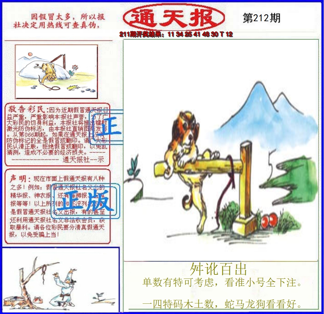 2024212期正版通天报