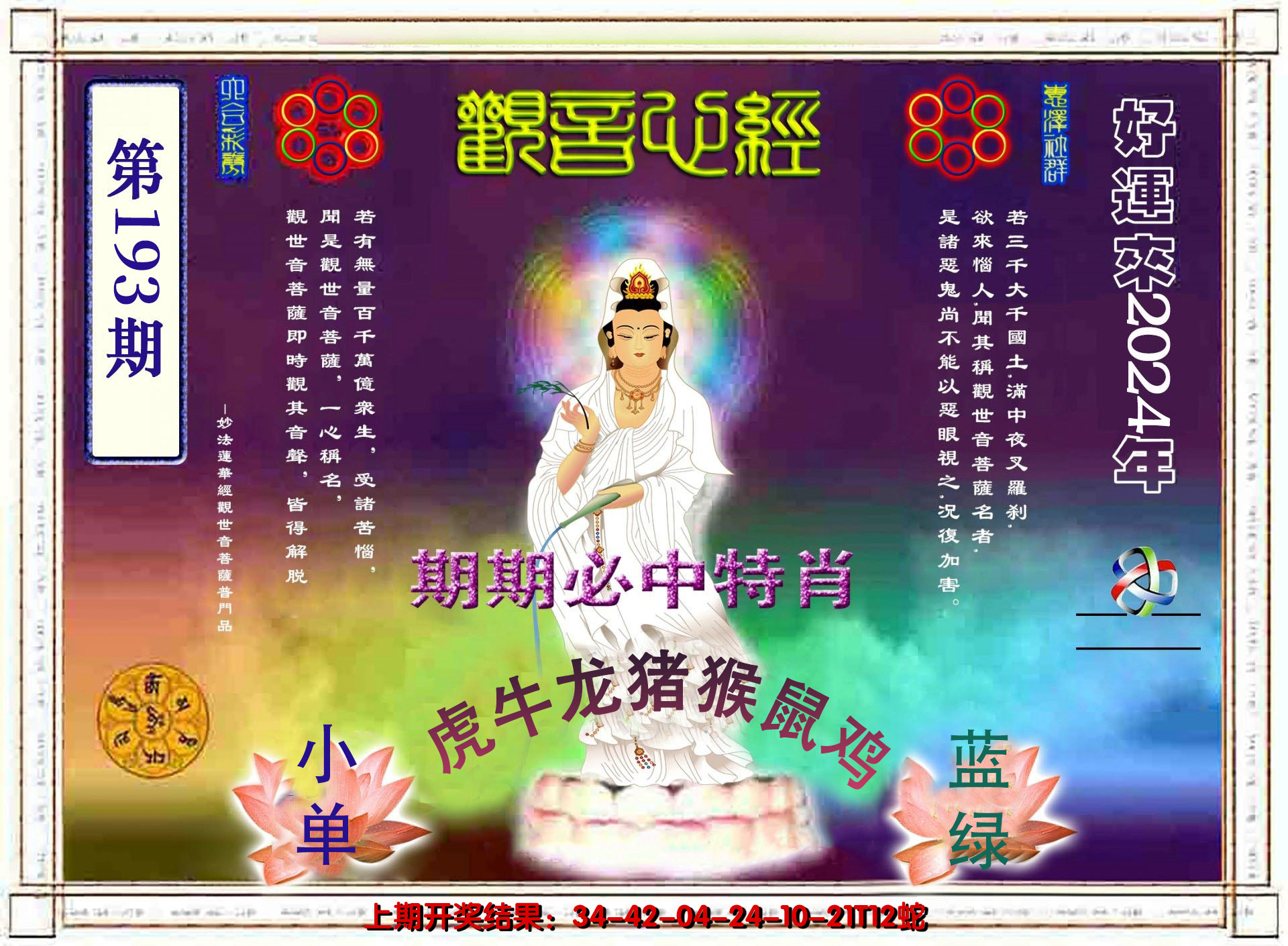 2024193期观音心经