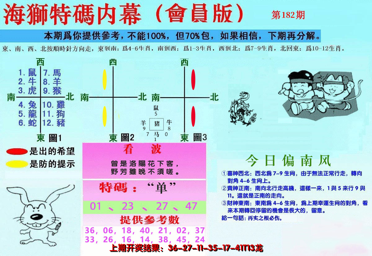 2024182期另版海狮特码内幕报