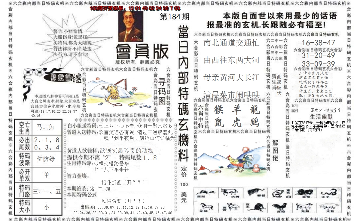 2024184期当日特码玄机报