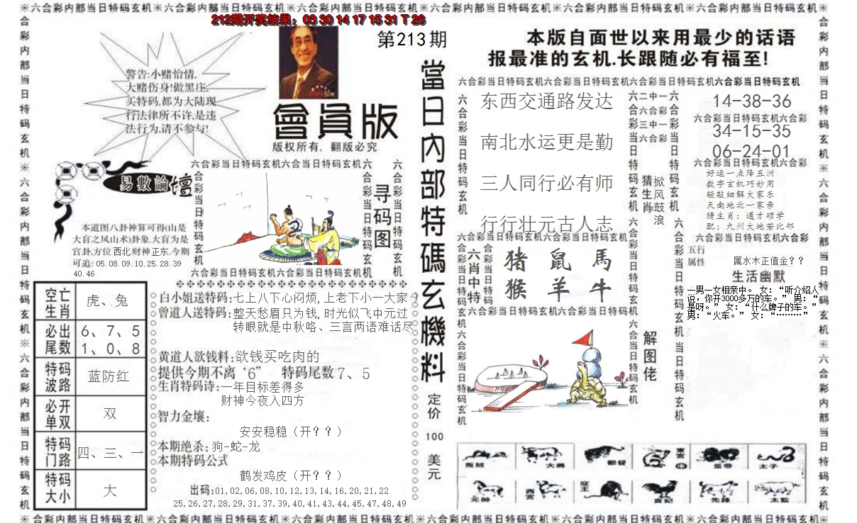 2024213期当日特码玄机报