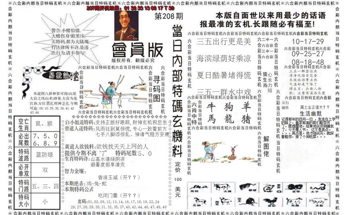 2024208期当日特码玄机报