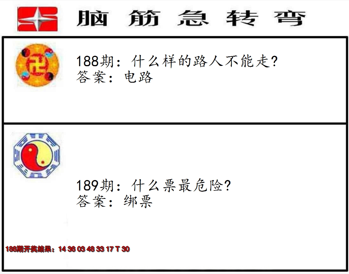 2024189期脑筋急转弯