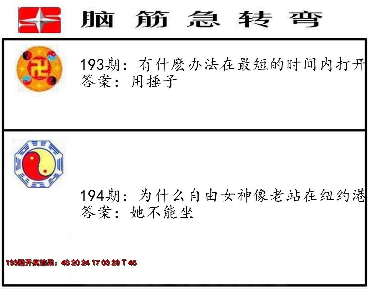 2024194期脑筋急转弯