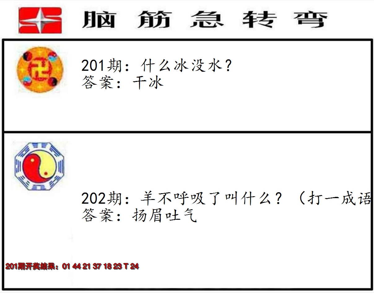 2024202期脑筋急转弯