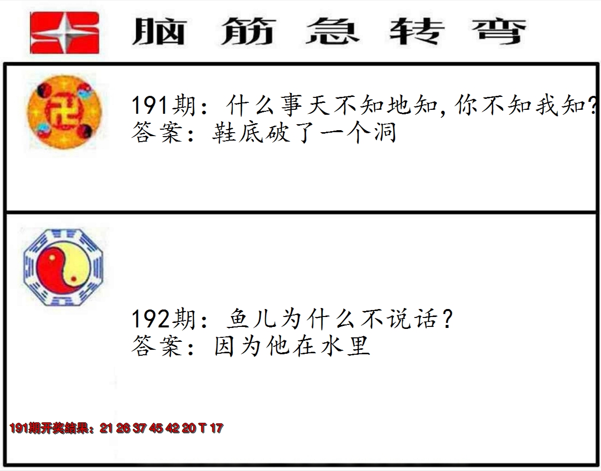 2024192期脑筋急转弯