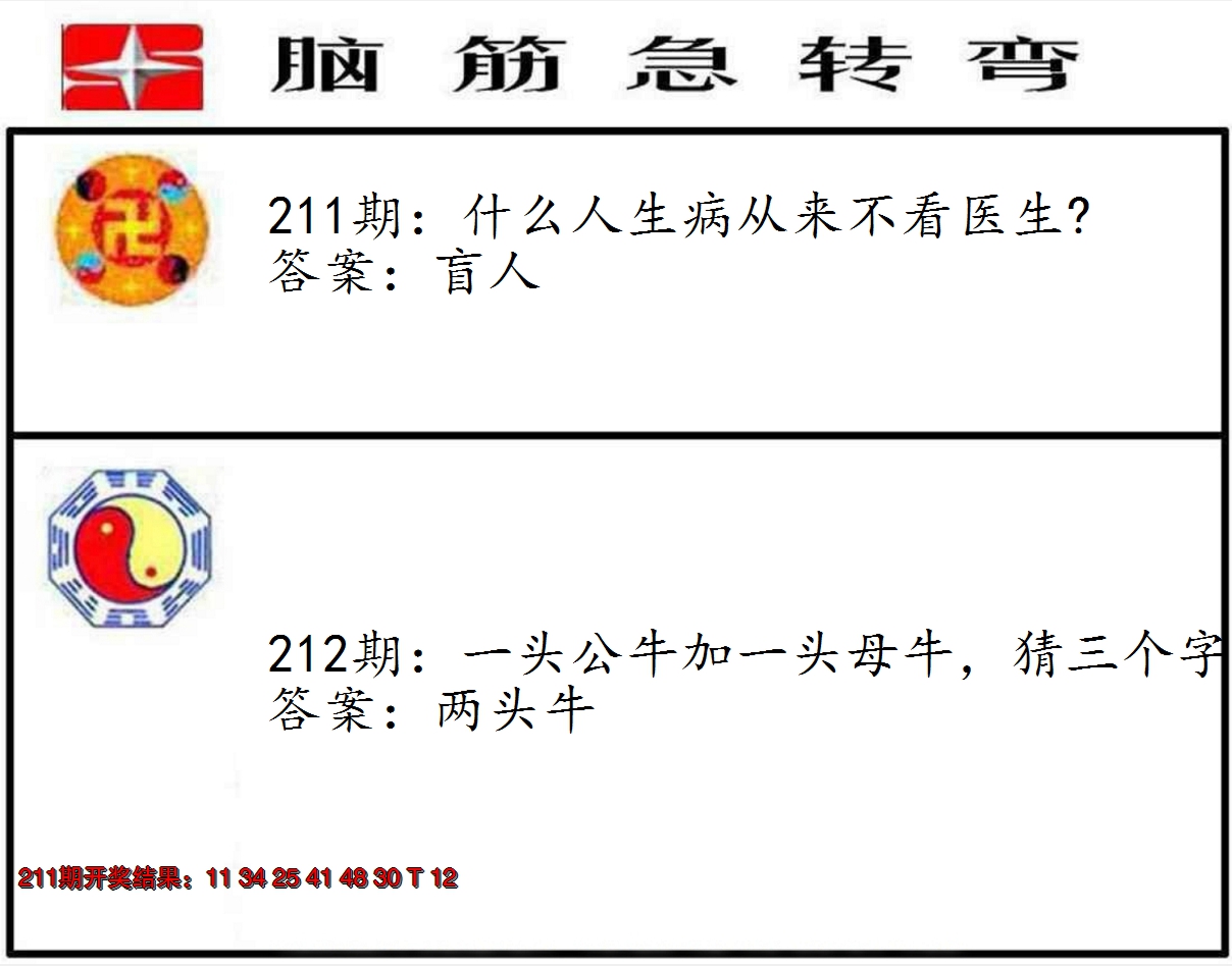 2024212期脑筋急转弯