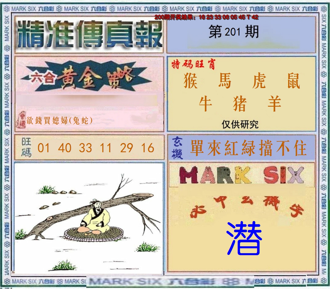 2024201期精准<傳真報>