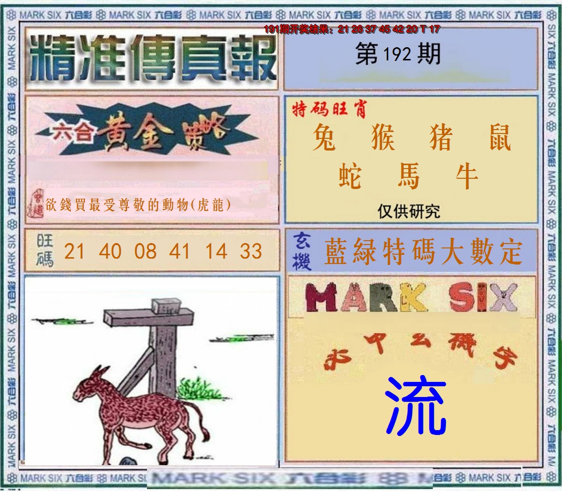 2024192期精准<傳真報>