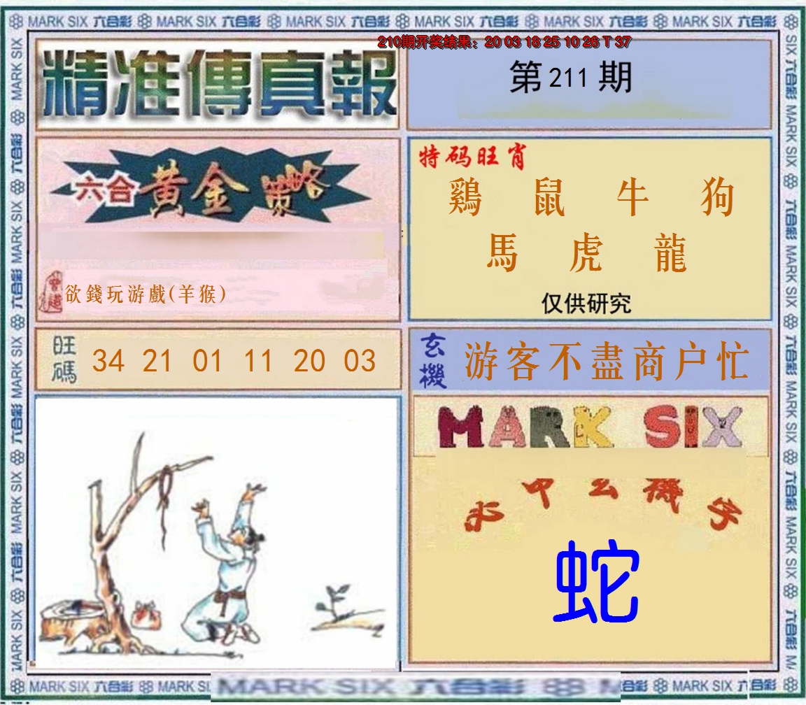 2024211期精准<傳真報>