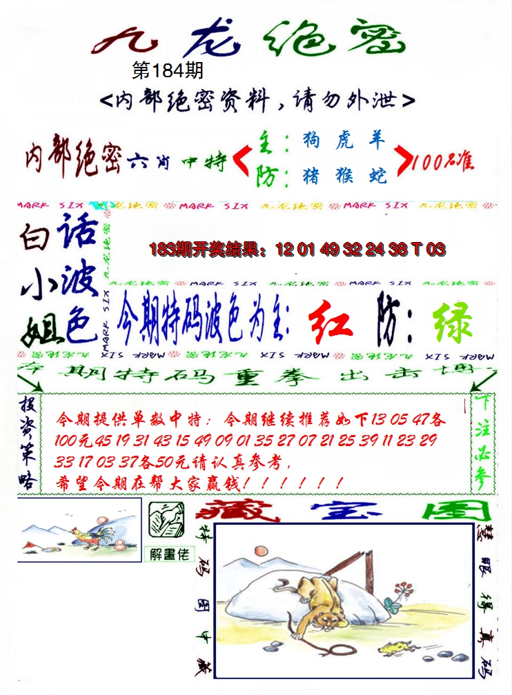 2024184期九龙密报