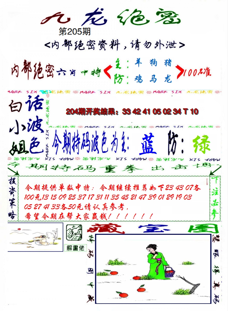 2024205期九龙密报