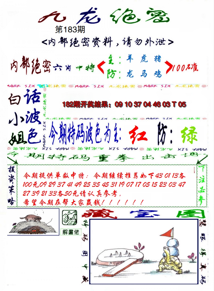 2024183期九龙密报